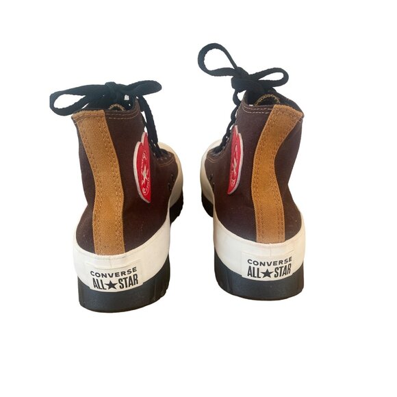 Converse Chuck Taylor Lugged 2.0 Sneaker Platform Brown Canvas 8 Men/Women 10 - Picture 4 of 14